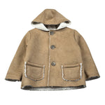 Baby Vip Cappotto tinta unita con Cappuccio Beige per Neonato T1159 BEIGE BABY VIP 