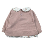 Baby Vip Maglia tinta unita Colletto Camicia Rosa per Neonata T1727 ROSA BABY VIP 