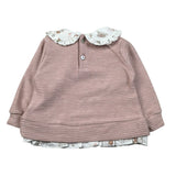 Baby Vip Maglia tinta unita Colletto Camicia Rosa per Neonata T1727 ROSA BABY VIP 