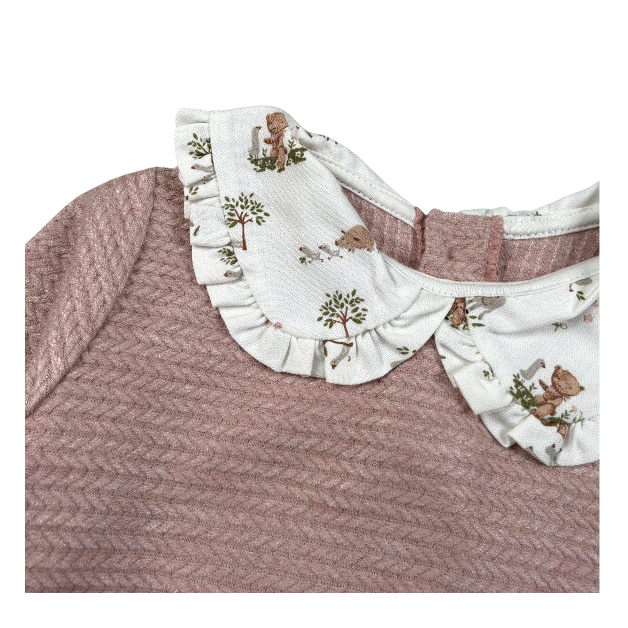 Baby Vip Maglia tinta unita Colletto Camicia Rosa per Neonata T1727 ROSA BABY VIP 