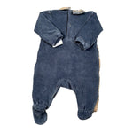 Baby Vip Tutina Bicolore con Fantasia Blu per Neonato T2890 BLU BABY VIP 