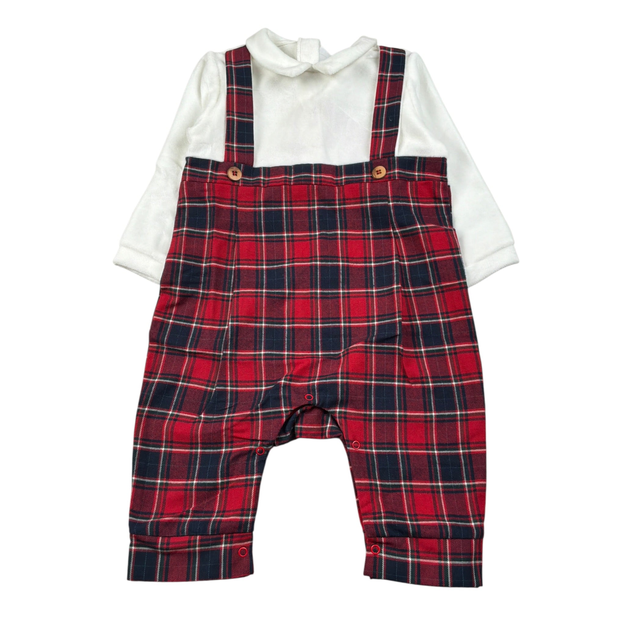 Baby Vip Tutina Manica Lunga Tricolore Rosso per Neonato T289907 ROSSO BABY VIP 