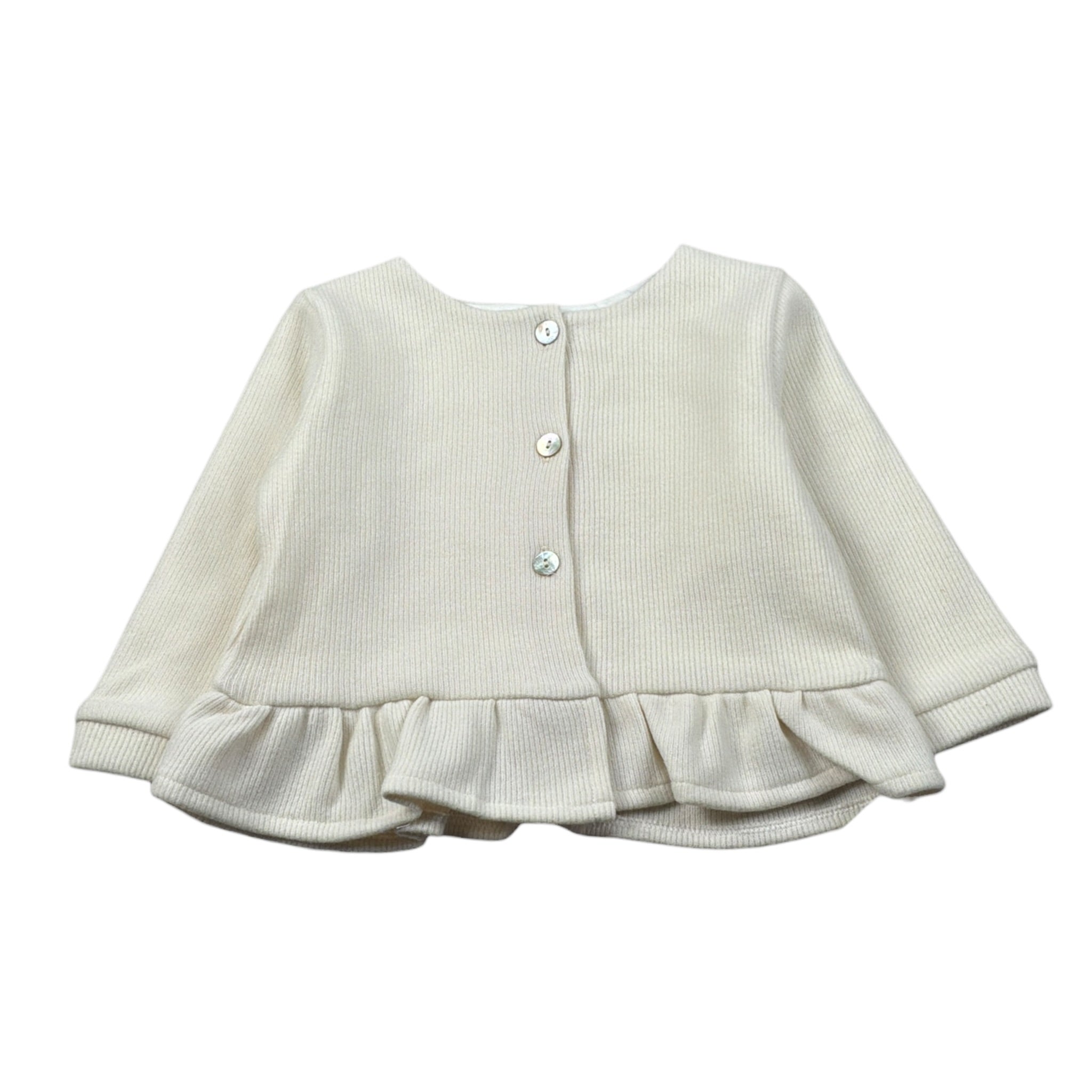Baby Vip Cardigan tinta unita Panna per Bambina T4018IJ PANNA BABY VIP 