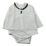 Baby Vip Camicia Body Manica Lunga tinta unita Panna per Neonato T403902 PANNA BABY VIP 