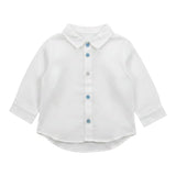 Baby Vip Camicia tinta unita Manica Lunga Bianco per Neonato T4097 BIANCO BABY VIP 