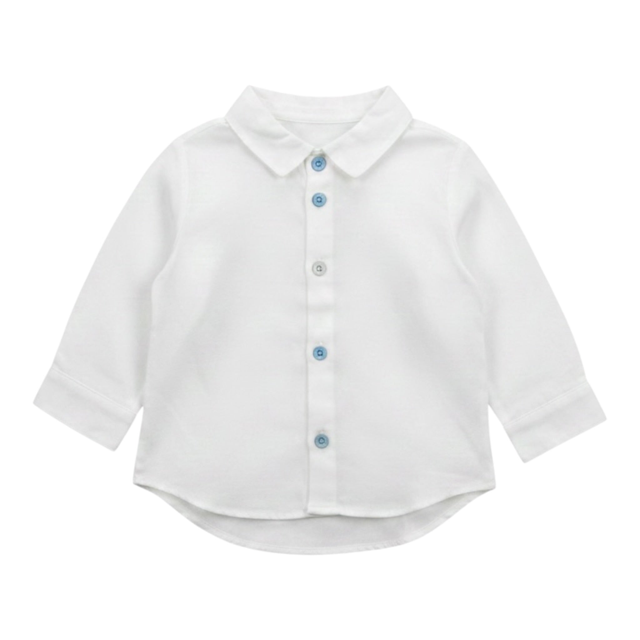 Baby Vip Camicia tinta unita Manica Lunga Bianco per Neonato T4097 BIANCO BABY VIP 