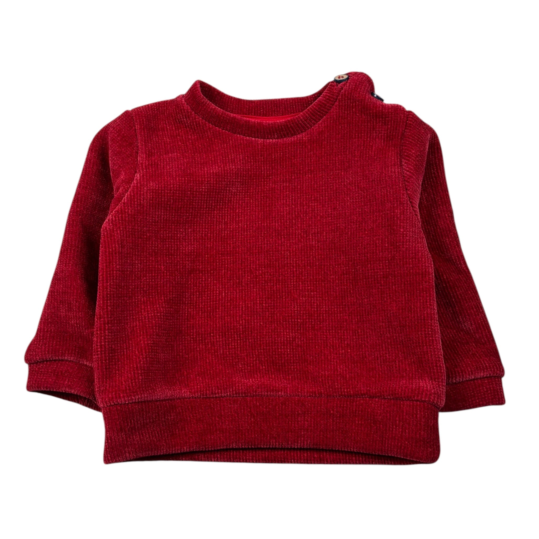 Baby Vip Felpa Chiusa Girocollo tinta unita Rosso per Neonato T411307 ROSSO BABY VIP 