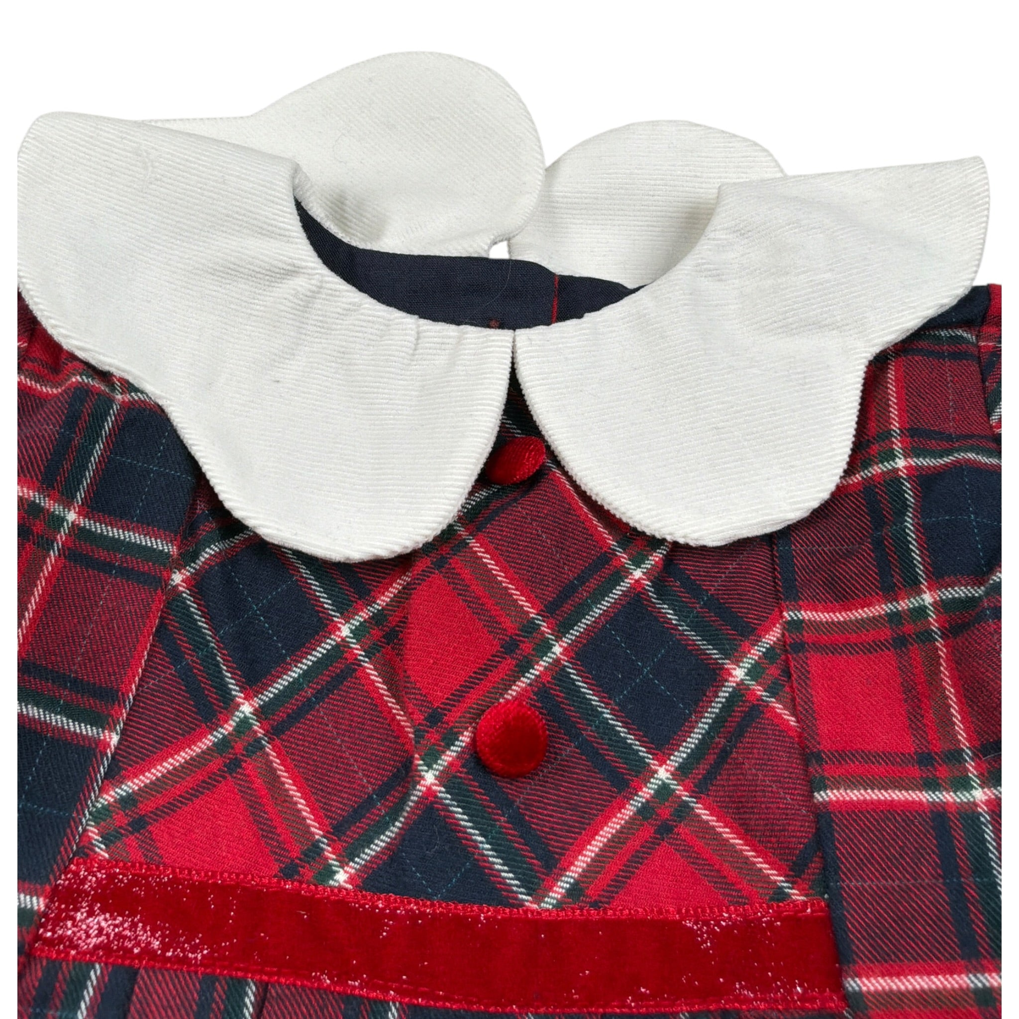 Baby Vip Abito Manica Lunga Bicolore Rosso per Neonata T413107 ROSSO BABY VIP 