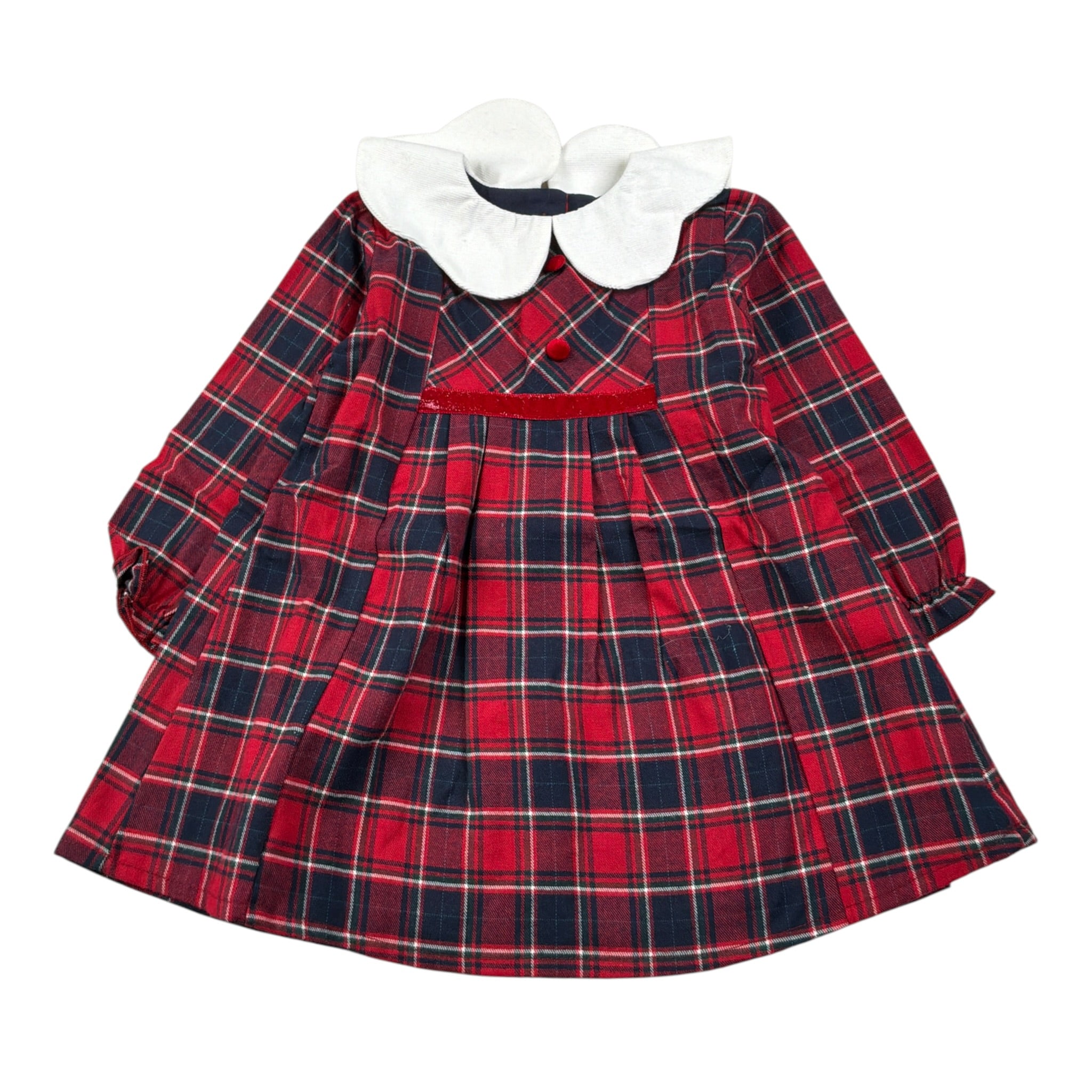 Baby Vip Abito Manica Lunga Bicolore Rosso per Neonata T413107 ROSSO BABY VIP 