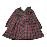 Baby Vip Abito Manica Lunga Stampa Fantasia Rosso/Verde per Neonata T414533 ROSSO/VERDE BABY VIP 