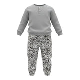 Baby Vip Completo 2Pz Modello Pigiama Maglia-Pantalone Grigio per Neonata T4343 GRIGIO BABY VIP 