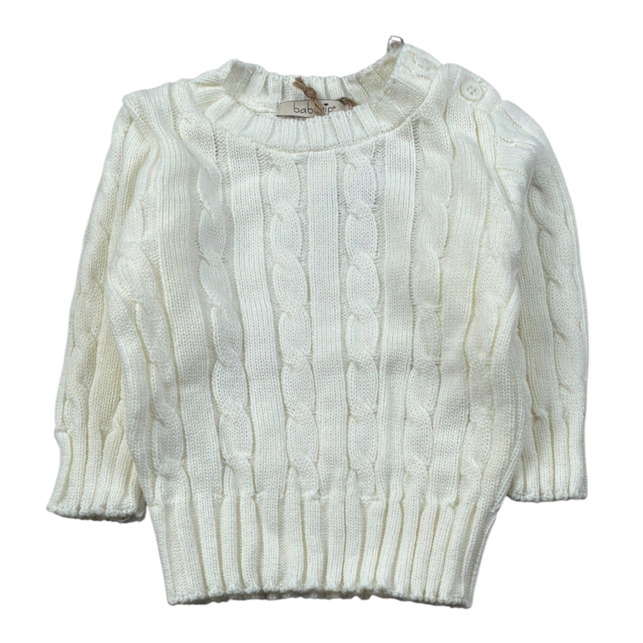 Baby Vip Maglia Girocollo tinta unita Panna per Bambino T8405J PANNA BABY VIP 