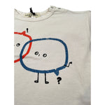 Babyclic Shirt Girocollo tinta unita con Stampa Panna per Neonato L216400007N PANNA BABYCLIC 