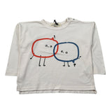 Babyclic Shirt Girocollo tinta unita con Stampa Panna per Bambino L216400007 PANNA BABYCLIC 