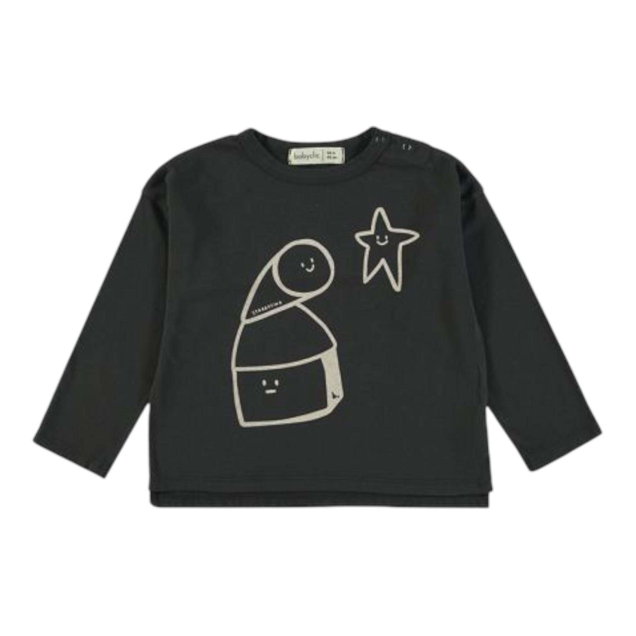 Babyclic Shirt Girocollo tinta unita con Stampa Grigio per Bambino L2164211308 GRIGIO BABYCLIC 
