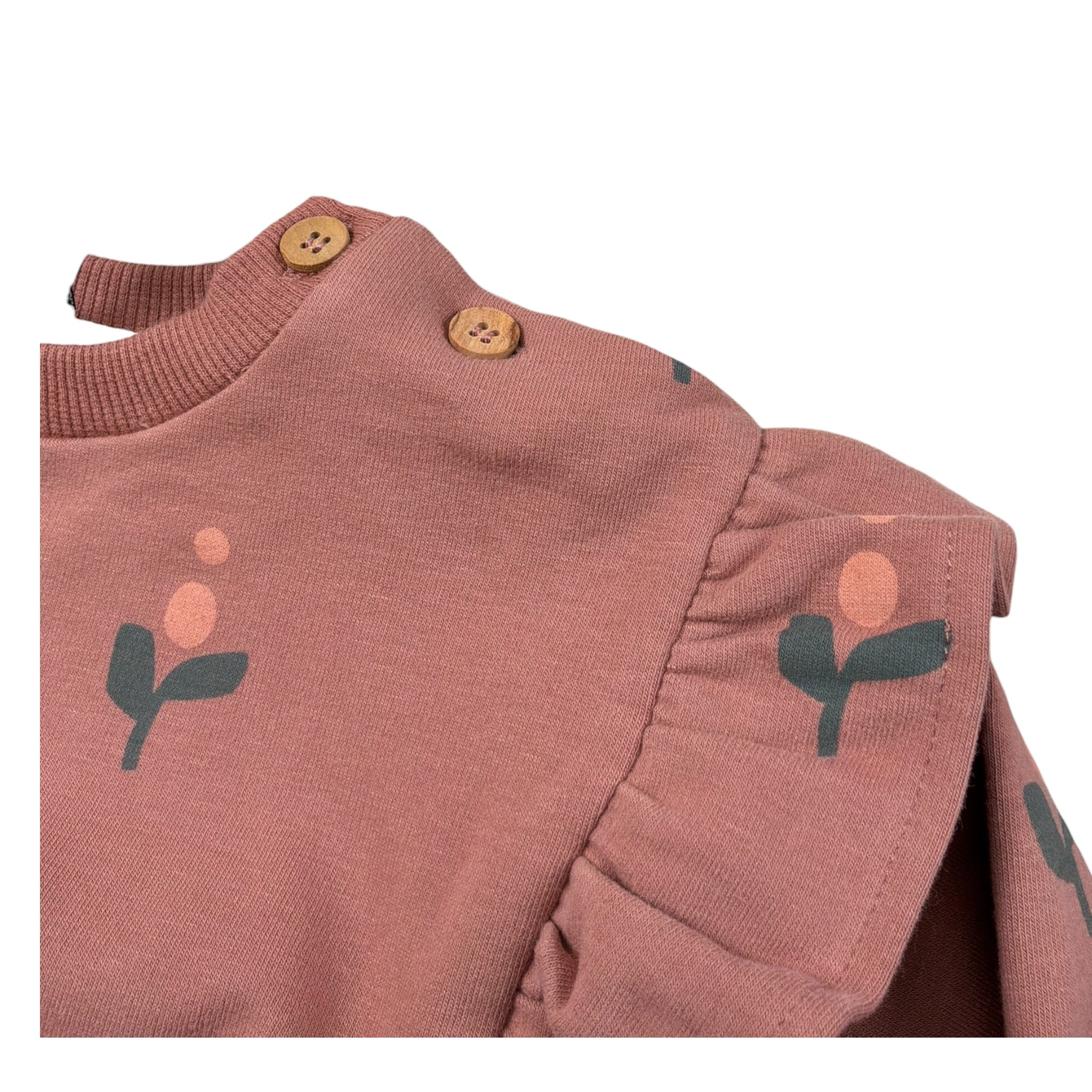 Babyclic Felpa Chiusa Girocollo tinta unita Rosa per Neonata L276303 ROSA BABYCLIC 