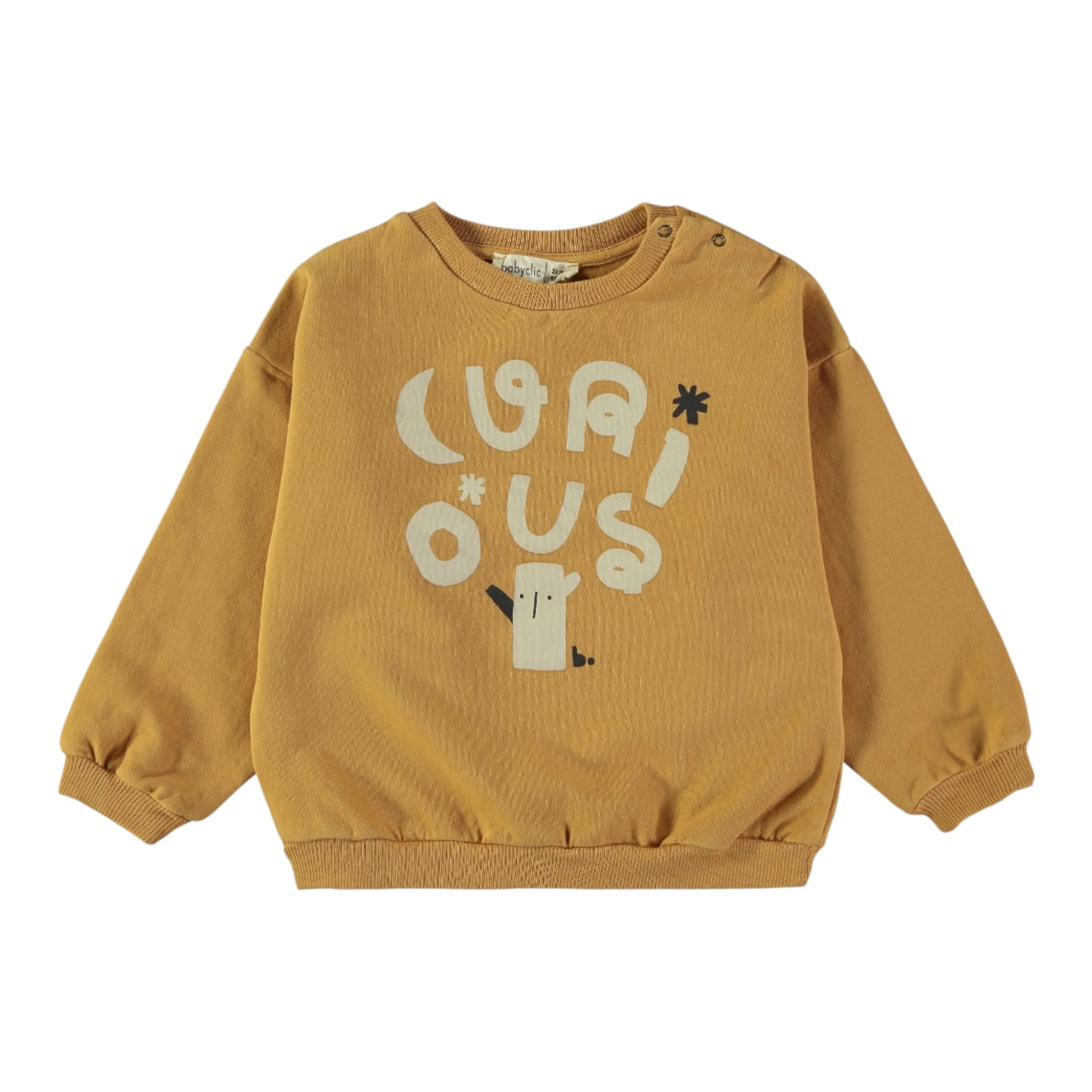 Babyclic Felpa Chiusa Girocollo tinta unita Senape per Bambino L276360007 SENAPE BABYCLIC 