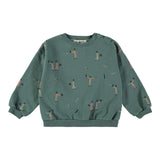 Babyclic Felpa Chiusa Girocollo tinta unita Verde per Bambino L276370005J VERDE BABYCLIC 