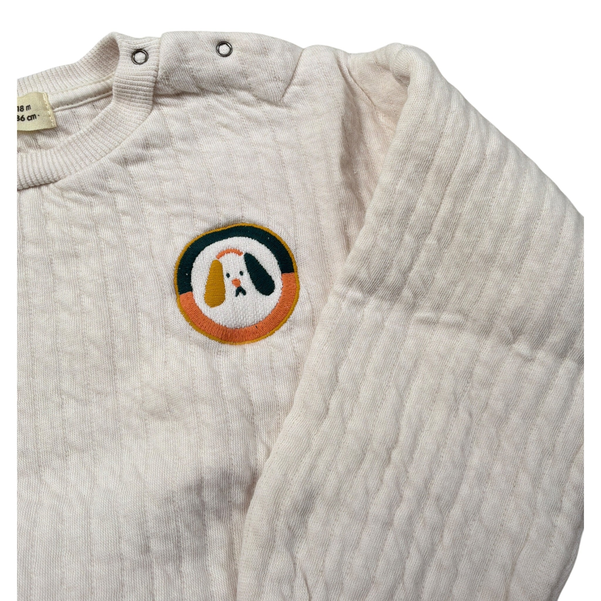 Babyclic Felpa Chiusa Girocollo tinta unita Crema per Neonato L276410103 CREMA BABYCLIC 