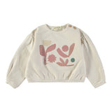 Babyclic Felpa Chiusa Girocollo con Stampa Crema per Bambina L276430006 CREMA BABYCLIC 