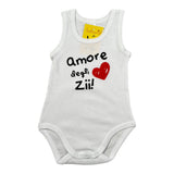 Babyvip Body tinta unita con Stampa Giromanica Bianco per Neonata J1603 BIANCO BABYVIP 