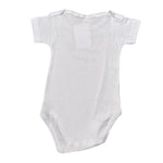 Babyvip Body Mezza Manica tinta unita Bianco per Neonata J1604 BIANCO BABYVIP 
