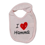 Babyvip Bavetta tinta unita con Stampa Rosa per Neonata J8162 ROSA BABYVIP 
