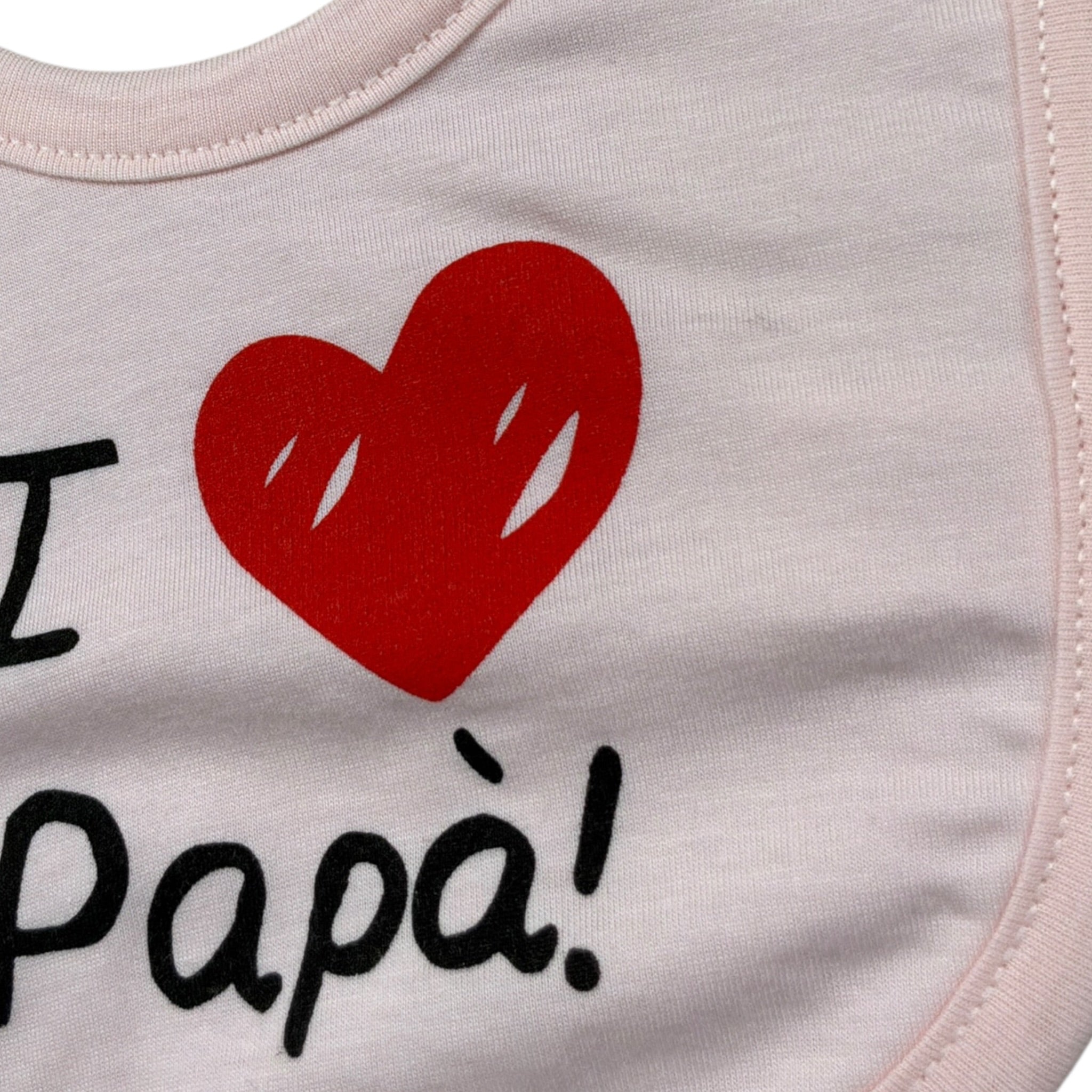 Babyvip Bavetta tinta unita con Stampa Rosa per Neonata J8163 ROSA BABYVIP 