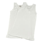 Babyvip Set 2 Canotta Intima tinta unita Bianco per Bambina Q5328 BIANCO BABYVIP 