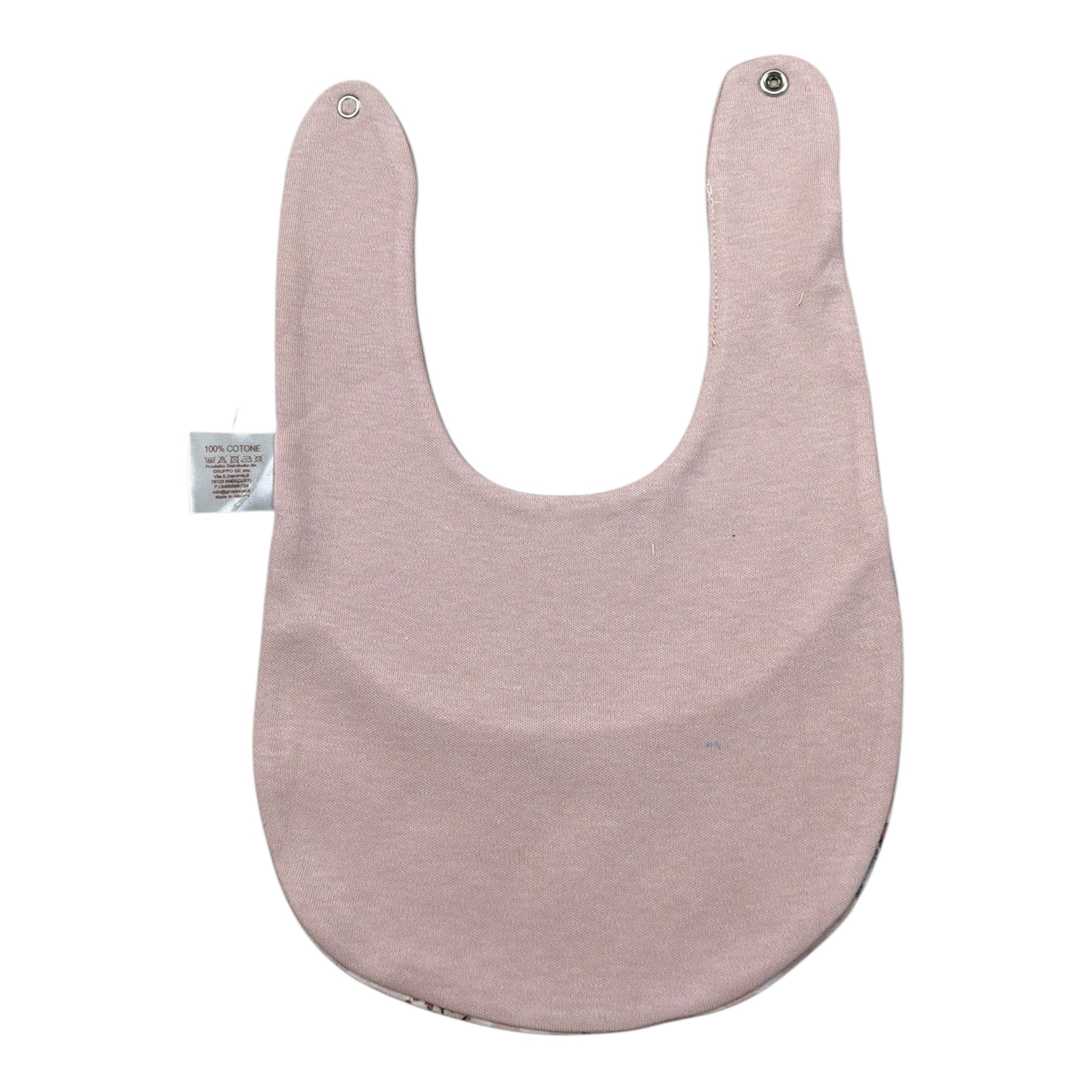 Babyvip Bavetta tinta unita con Fantasia Rosa per Neonata T17052 ROSA BABYVIP 