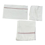 Babyvip Lenzuola Set 3Pz tinta unita Bianco per Neonata T1736 BIANCO BABYVIP 