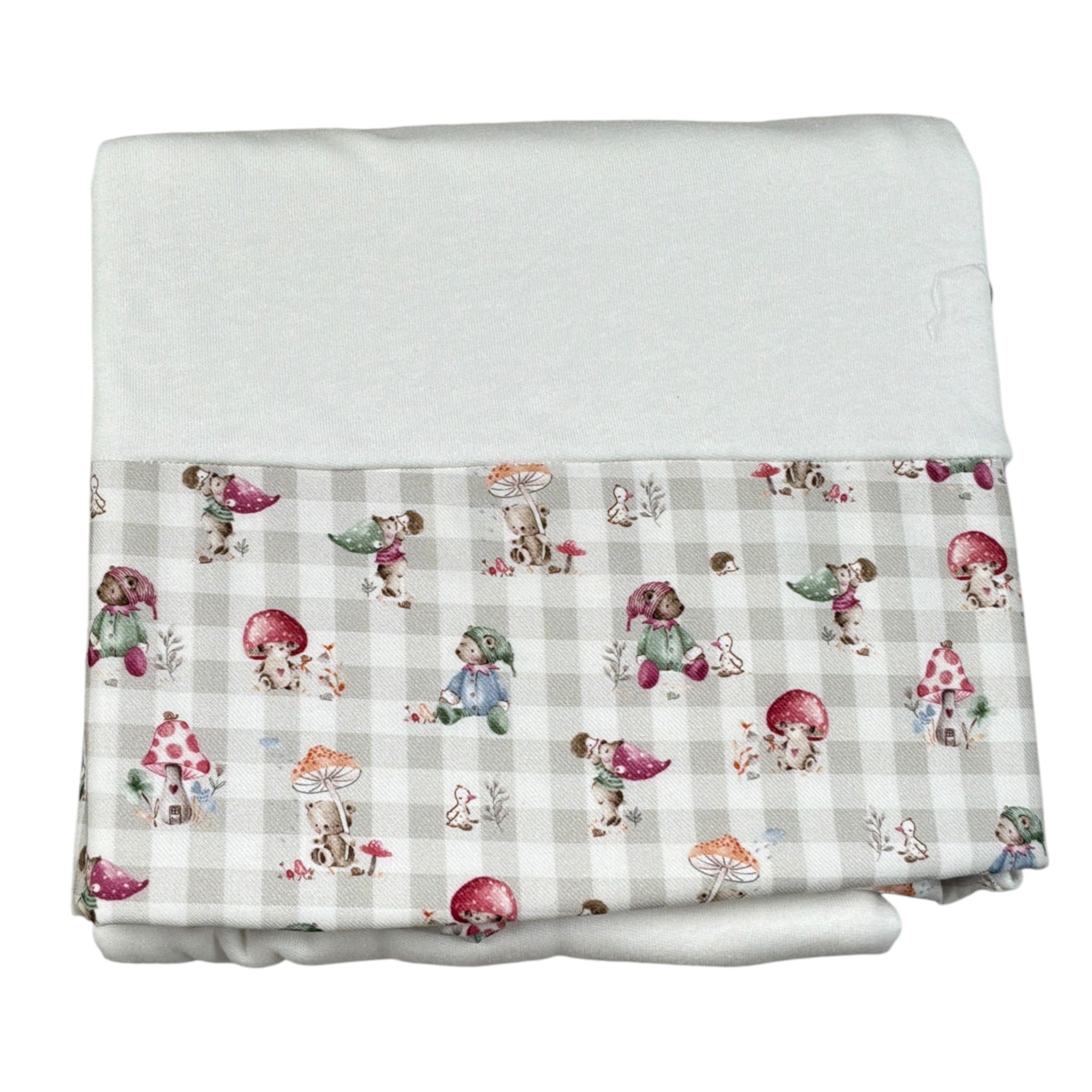 Babyvip Coperta tinta unita con Stampa Bianco per Neonata T1737 BIANCO BABYVIP 