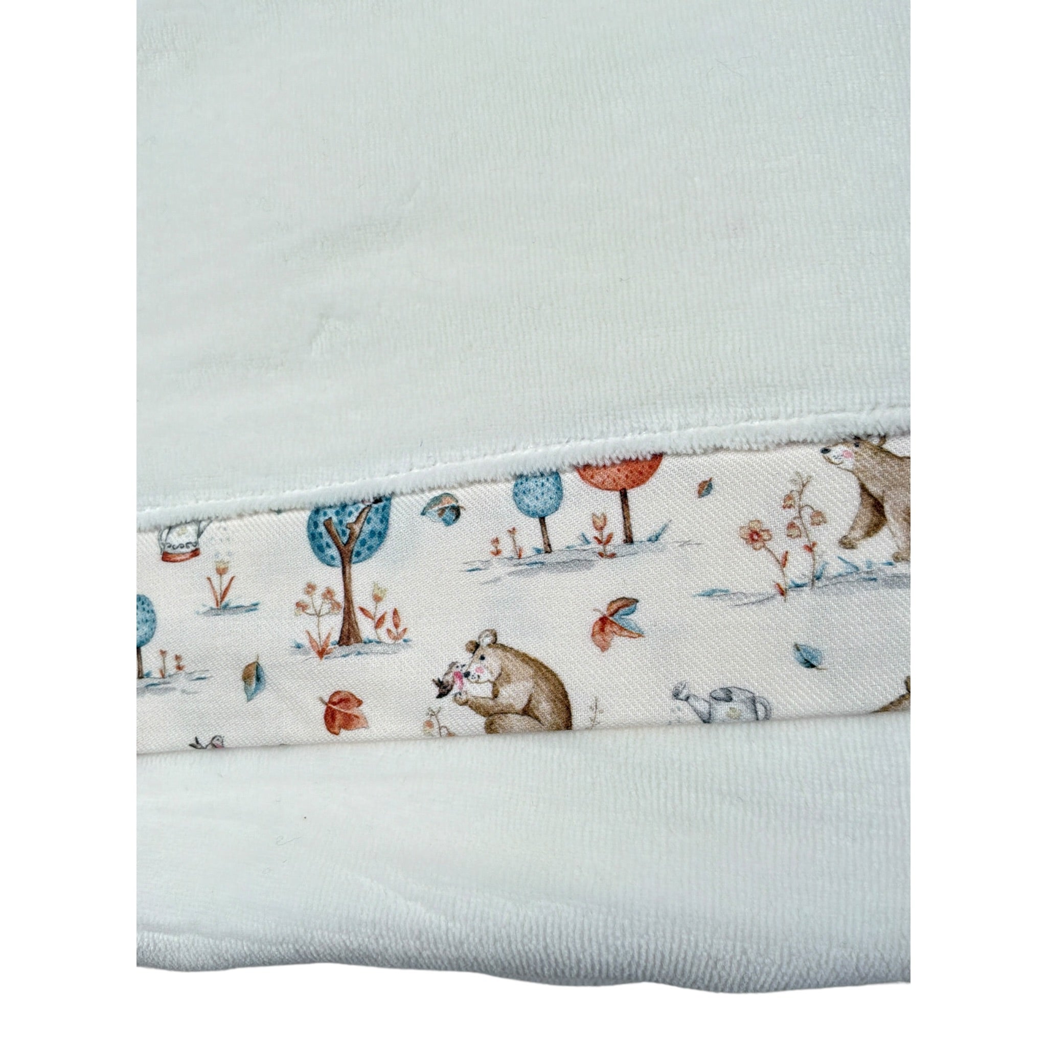 Babyvip Coperta tinta unita con Stampa Bianco per Neonata T1744 BIANCO BABYVIP 