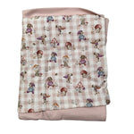 Babyvip Coperta tinta unita con Stampa Rosa per Neonata T1753 ROSA BABYVIP 