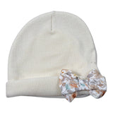 Babyvip Cappello tinta unita con Fiocco Panna per Neonata T1796 PANNA BABYVIP 