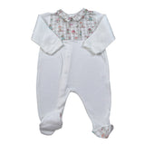 Babyvip Tutina tinta unita con Colletto Bianco per Neonata T2875 BIANCO BABYVIP 