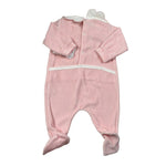 Babyvip Tutina tinta unita In Velluto Rosa per Neonata T3863 ROSA BABYVIP 
