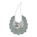Babyvip Bavetta tinta unita con Fantasia Verde per Neonata T4009 VERDE BABYVIP 