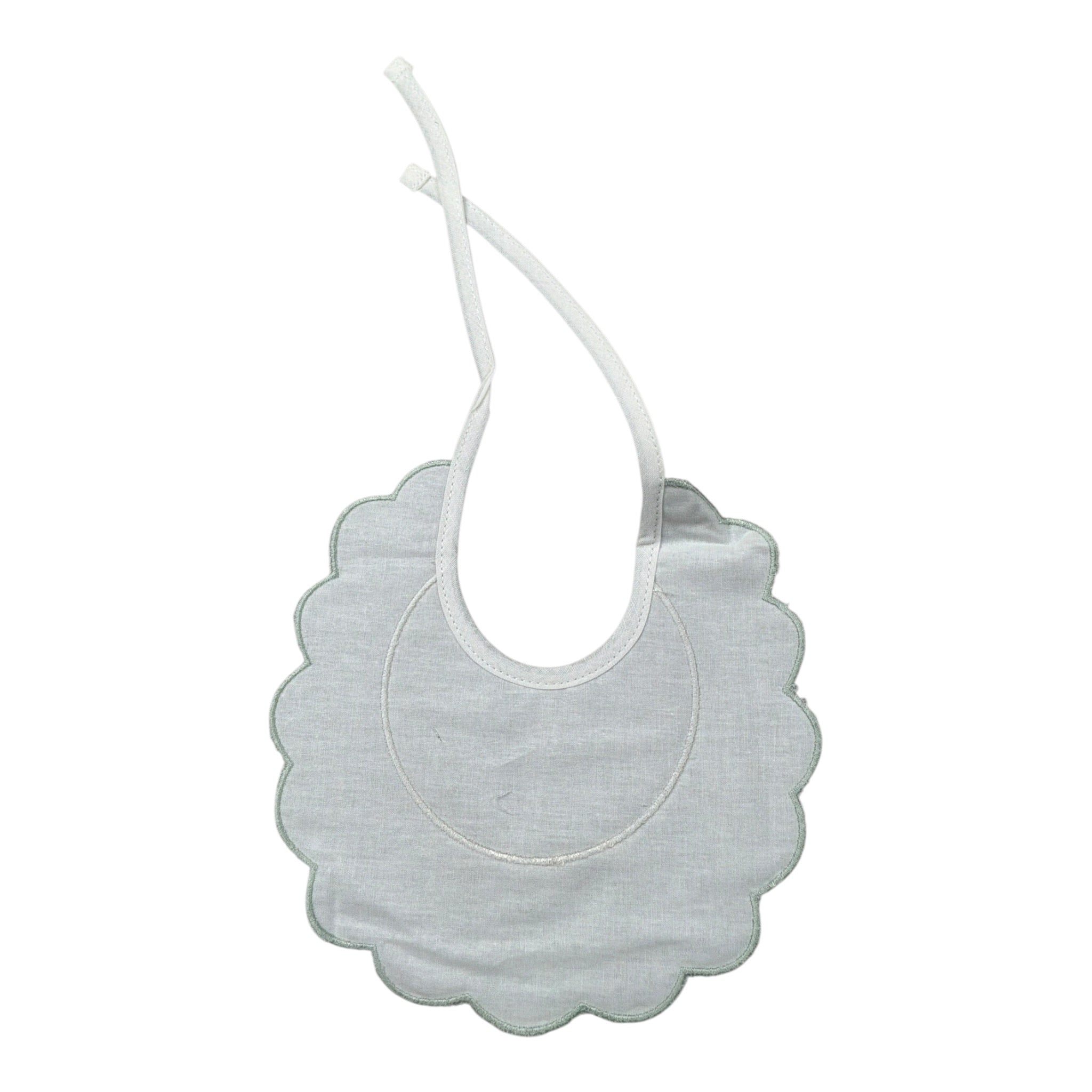 Babyvip Bavetta tinta unita con Fantasia Verde per Neonata T4009 VERDE BABYVIP 