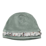 Babyvip Cappello tinta unita con Balze Verde per Neonata T4013 VERDE BABYVIP 