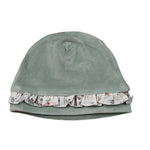 Babyvip Cappello tinta unita con Balze Verde per Neonata T4013 VERDE BABYVIP 