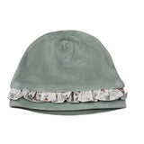 Babyvip Cappello tinta unita con Balze Verde per Neonata T4013 VERDE BABYVIP 