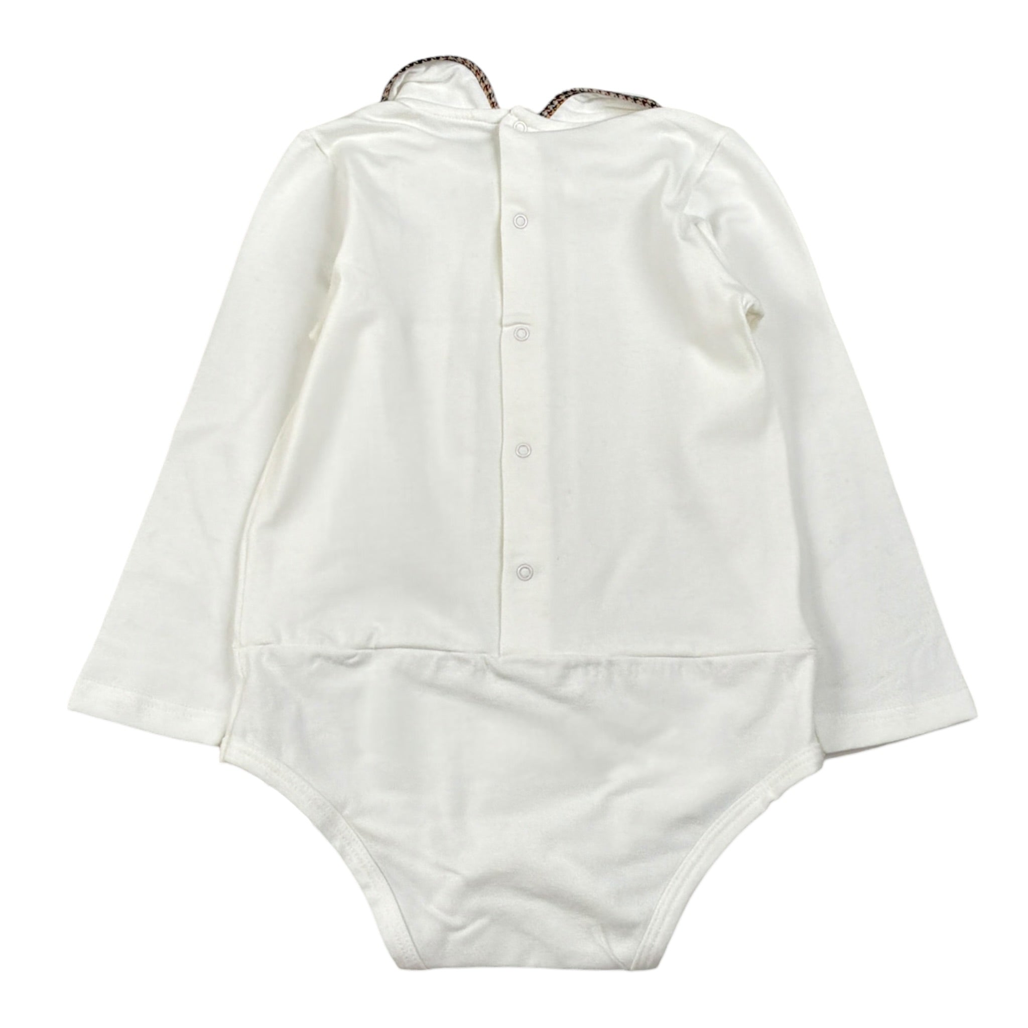 Babyvip Body tinta unita con Colletto Bianco per Bambina T4100 BIANCO BABYVIP 