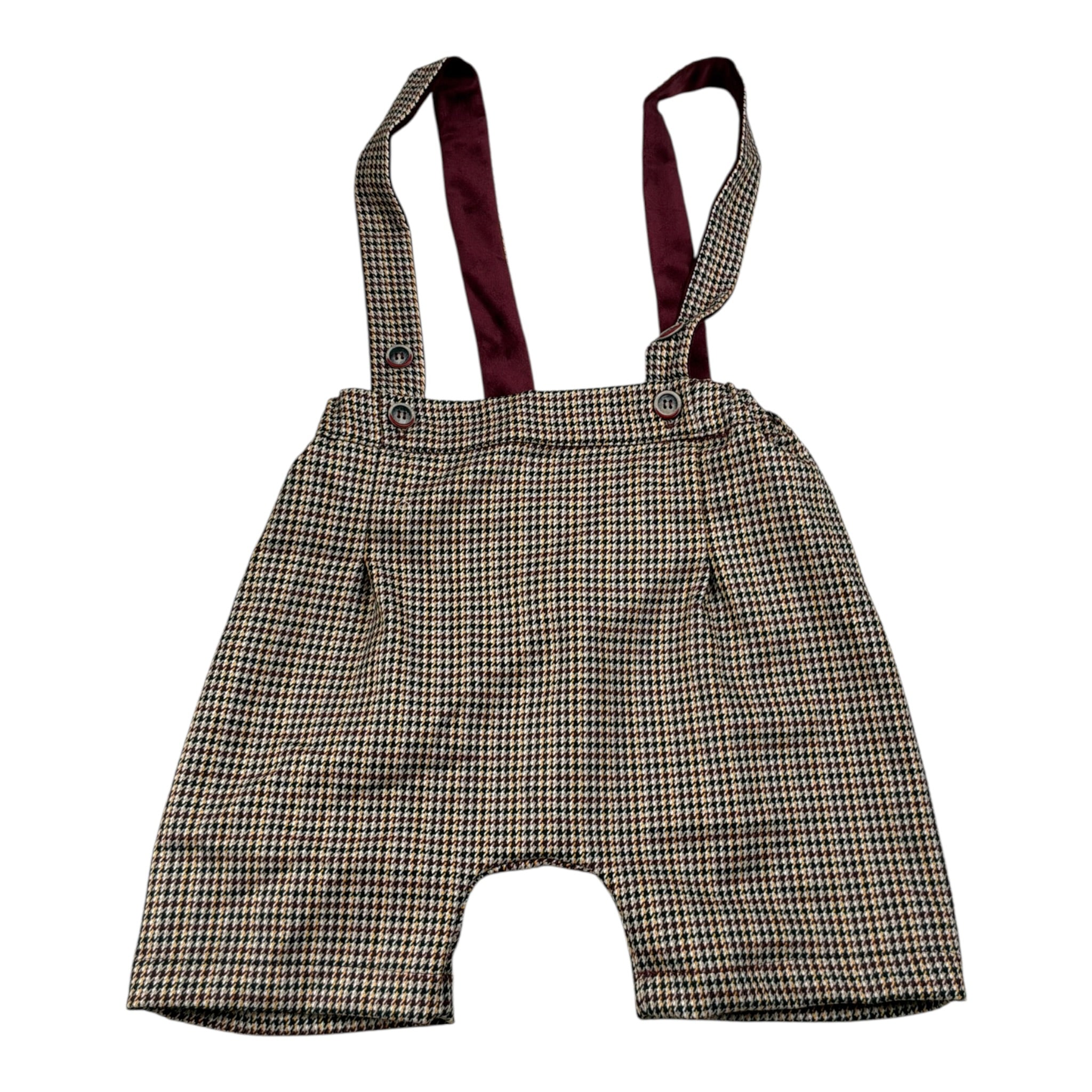 Babyvip Salopette tinta unita con Microfantasia Beige per Bambina T4101J BEIGE BABYVIP 