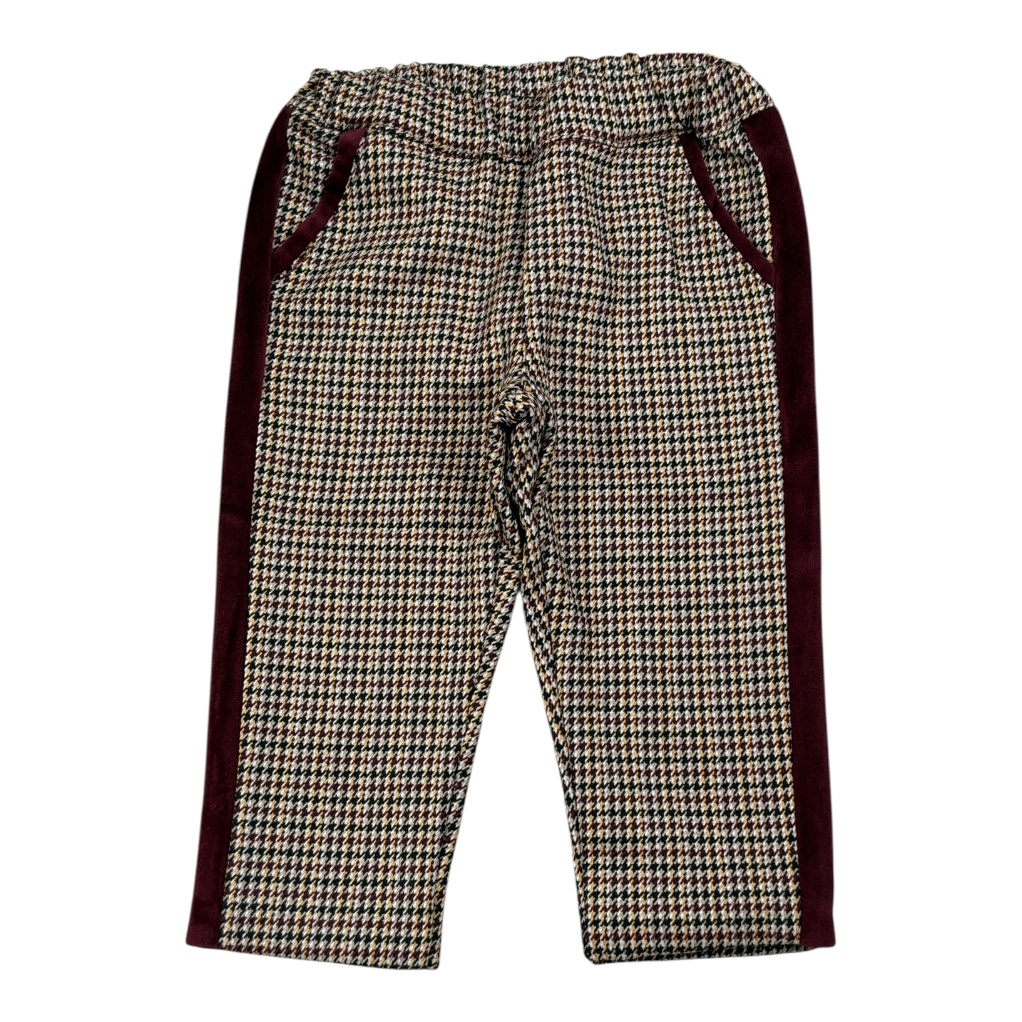 Babyvip Pantalone tinta unita con Microfantasia Beige per Neonata T4104 BEIGE BABYVIP 