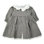 Babyvip Abitto tinta unita con Colletto E Fantasia Grigio per Neonata T4319 GRIGIO BABYVIP 