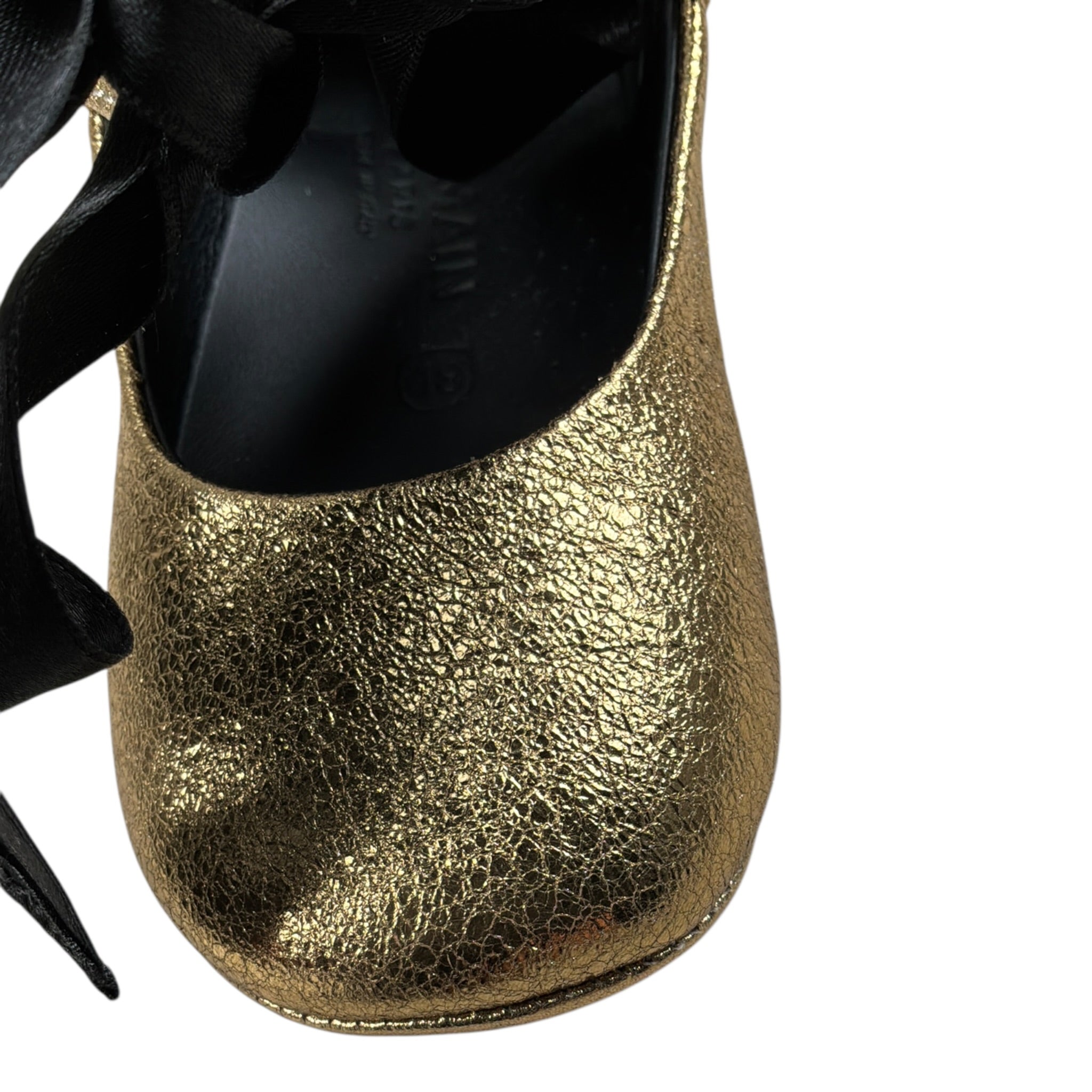 Balmain Ballerina tinta unita con Fiocco Oro per Neonata 6R0016 ORO BALMAIN 