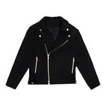 Balmain Giubbino tinta unita con Zip Nero per Bambino 6R2O47 NERO BALMAIN 