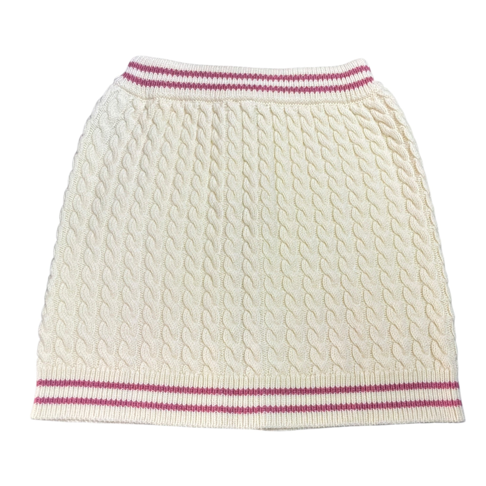 Balmain Gonna In Maglia tinta unita con Finti Bottoni Panna per Bambina BT7A31 PANNA BALMAIN 