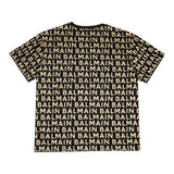 Balmain T-Shirt tinta unita con Logo Nero per Neonato BT8541 NERO BALMAIN 